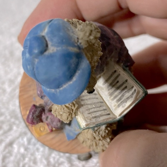 Vintage Charming Teddy Bear with Book Figurine Trinket Box Collectible - Picture 7 of 12